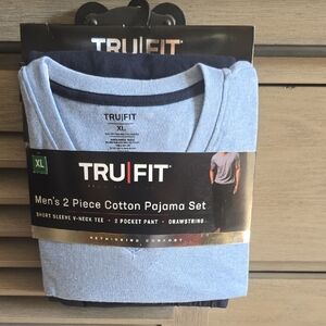 Men's Blue Cotton Pajama Set💜